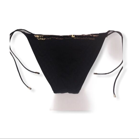 Victoria's Secret Black String Bikini Bottom - Picture 1 of 8